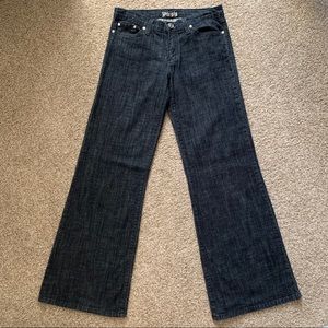 Plastic by Gly flare leg jeans, size 11